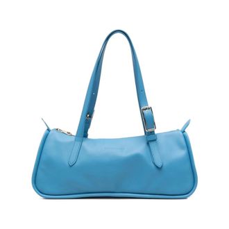 Longchamp Looong L Schoudertas - Dames - Tassen - Blauw - Maat: ONE Size Zijde