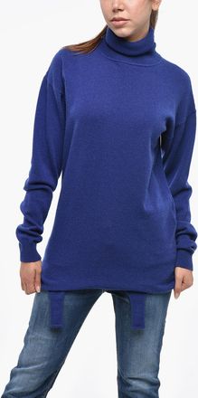 Saint Laurent Maglia a Collo Alto in Cashmere con Reggicalze Saint Laurent