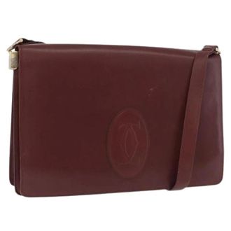 Cartier Pre-owned Cross Body Bags, female, Red, Size: ONE SIZE Pre-owned Vintage Shoulder Bag