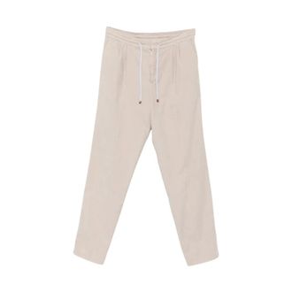 Brunello Cucinelli Corduroy Drawstring Broeken - Heren - Broeken - Beige - Maat: 2XL Corduroy