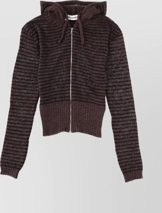 Our Legacy striped knitwear with hood and long sleeves