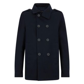 Herno Jassen, Heren, Blauw, L, Wol, Double-Breasted Jacket