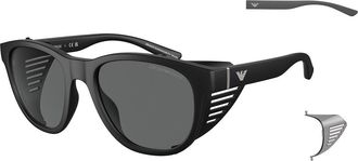 Emporio Armani EA4216U 500187 Mens Sunglasses Black Size 56