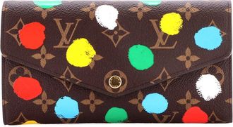Louis Vuitton Sarah Wallet Nm Yayoi Kusama Painted Dots Monogram (Authentic Pre-Loved)