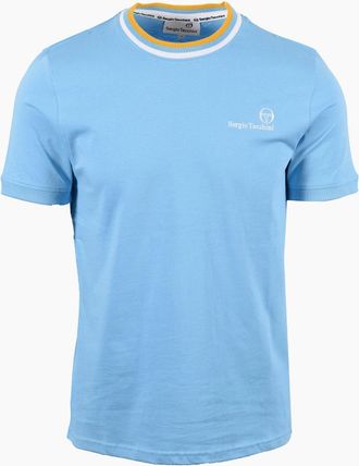Sergio Tacchini Mens SERGIO TACCHINI RAINER FC T-SHIRT BALTIC SEA/WHITE/OLD GOLD - Blue - Size: 42