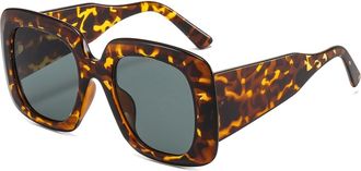 Generic Large Frame Square Sunglasses for Men and For Women, Outdoor Sunshade Holiday Driving Glasses (Color : G, Size : Medium)