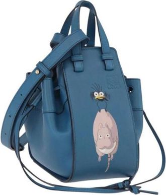 Loewe Pre-owned Hand Bag - Dames - Vintage Handtas - Blauw - ONE Size - Leer - Vintage
