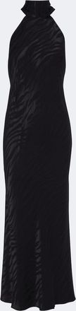 Rixo Maura open-back satin jacquard midi dress