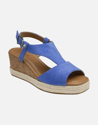 Lotus Womens Madalene Womens Wedge Sandals - Blue - Size: 8