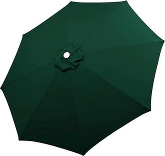 No Brand Toldo De Tela De Repuesto Para Sombrilla De 2,7 M, Para Patio O Mercado, 8 Varillas, Color Verde