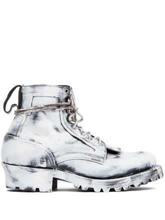 Maison Margiela Sierra boots - men - Calf Leather/Rubber/Calf Leather - 42 - White