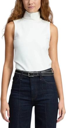 Rag & Bone Irina Turtleneck Tank In White