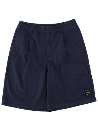 C.P. Company Dark Navy Boxy Multi-Pocket Cotton Shorts