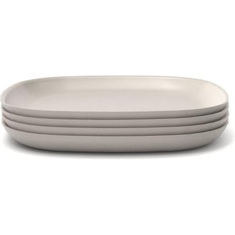 Ekobo Square Dinner Plate - Set of 4 in Stone at Nordstrom