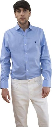 Polo Ralph Lauren Overhemden, Heren, Blauw, XL, French Collar Shirt