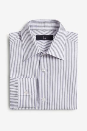 Dunhill Lang&auml;rmeliges Baumwollhemd mit Streifen