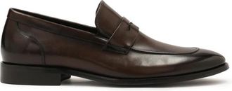 Kazar Elegante bruine leren loafers - Heren - Loafers - Bruin - 43 EU - Leer - Schoenen