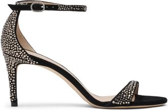 Stuart Weitzman Sandali Nudist Shine 75mm - Nero