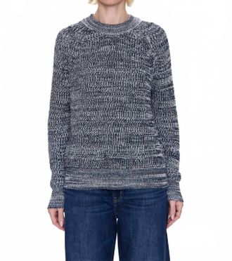 Pistola Denim Edie Crew Neck Sweater In Navy Marl