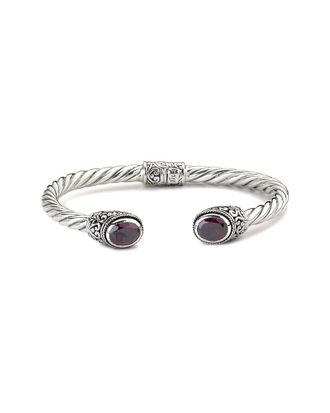 Samuel B. Silver 4.40 Ct. Tw. Garnet Bracelet