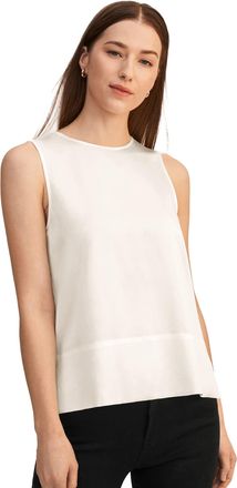 LilySilk Elegant Round Neck Silk Tank Tops