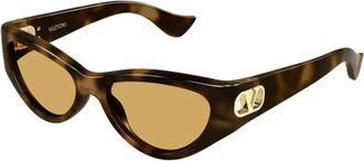 Valentino Vg 0014S 003 Zonnebrillen - Dames - Zonnebrillen - Bruin - 54 MM - Accessoires