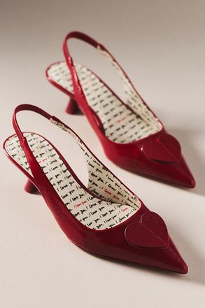 Kate Spade New York Lover Kitten-Heel Slingbacks