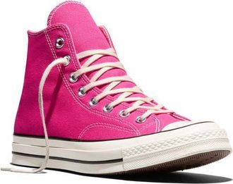 Converse Chuck 70 High Top Sneaker in Rough Raspberry/egret/black at Nordstrom, Size 11.5