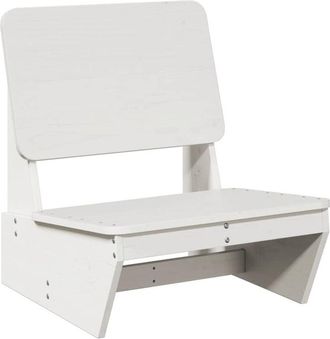 vidaXL Vidaxl - Garden Chair White 60x64x70.5 cm Solid Wood Pine