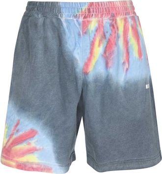 Msgm Katoenen Bermuda Shorts Elastische Tailleband - Heren - Korte Broeken - Veelkleurig - S - Katoen - Korte Broeken