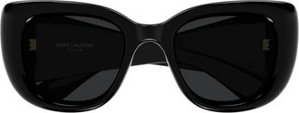 Saint Laurent Howl Zonnebril - Dames - Zonnebrillen - Zwart - 55 MM - Nylon - Accessoires