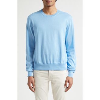 Tom Ford Cotton Sweater in Turquoise at Nordstrom, Size 40 Us
