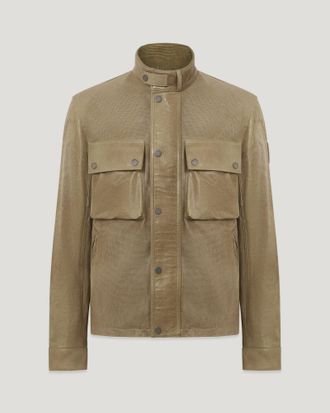 Belstaff Racemaster Air Jacket Mens Hand Waxed Leather Dark Sand Size UK 38