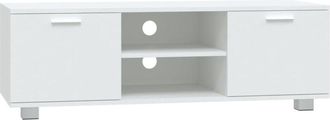 vidaXL Vidaxl - Mueble para tv madera contrachapada blanco 120x40,5x35 cm