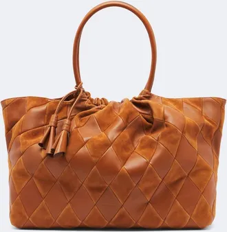 Zimmermann Cloud 91 leather and suede shopper