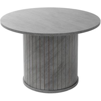 ML Design ML-Design Tavolino da Caff&egrave; Rotondo con Piano Sporgente, &Oslash;60 x 40 cm, Effetto Cemento, Grigio, Stile Moderno, Mobili per la Casa, Tavolo Basso da
