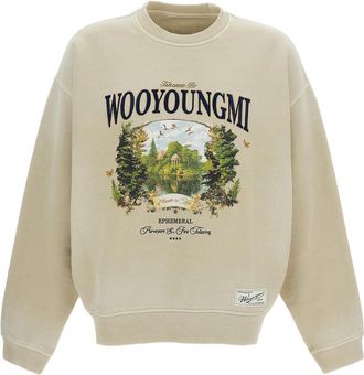 Wooyoungmi Oversized Cotton Crewneck Sweatshirt