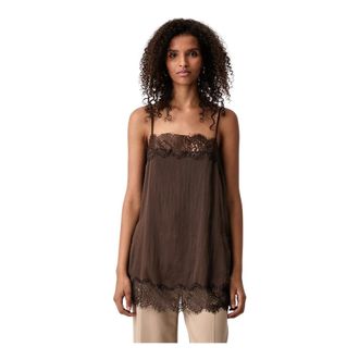 Mos Mosh Top Audra Annie - Tops - Mujer - Marr&oacute;n - XS
