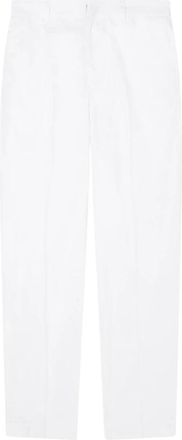 A|X Armani Exchange Pantaloni Classici in Twill di Cotone Comfort - Heren - Straight fit broeken - Wit - W32 - Katoen - Broeken