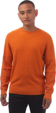 HUGO BOSS Mens Loforte Sweatshirt in Orange Cotton - Size 2XL