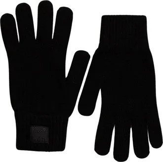 Paul Smith Handschoenen met geribde boord - Heren - Accessoires - Zwart - Maat: ONE Size Wol