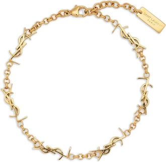 Saint Laurent CASSANDRE multi-charm bracelet - Gold
