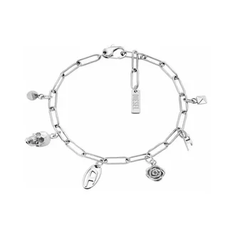 Diesel Accessoires, Heren, Grijs, ONE Size, Necklaces
