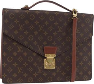 Louis Vuitton Pre-owned Business Bag - Dames - Vintage Tassen - Bruin - ONE Size - Leer - Vintage