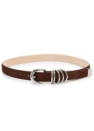 Déhanche Hollyhock Suede Belt - Brown - 90 (UK 14 / XL)