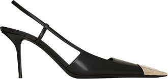 Saint Laurent Black Leather Heels