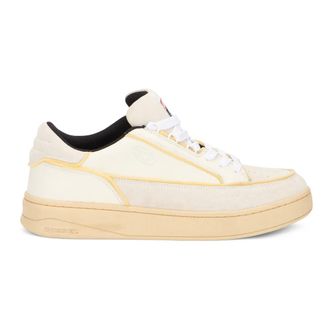 Diesel Sneakers, male, Beige, Size: 11 1/2 US Light sneakers with black details