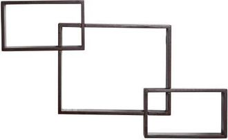 Nearly Natural 31-in Floating Boxes Wall Shelves in Brown at Nordstrom