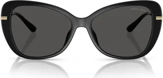 Michael Kors 56mm Butterfly Sunglasses in Black at Nordstrom