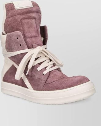 Rick Owens leather high-top sneakers